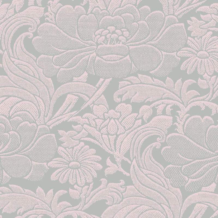 Sample – Tudor Floral Florence Broadhurst Wallpaper - Cloud