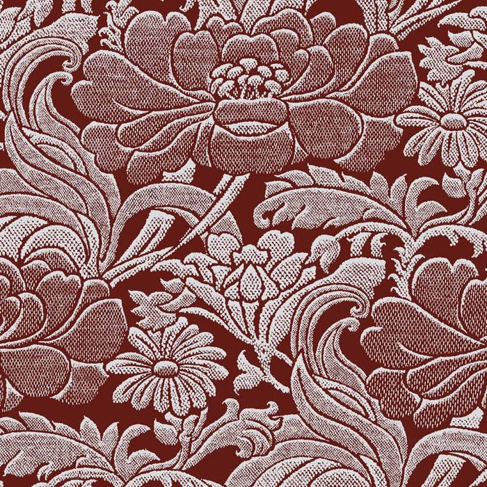 Sample – Tudor Floral Florence Broadhurst Wallpaper - Lupin