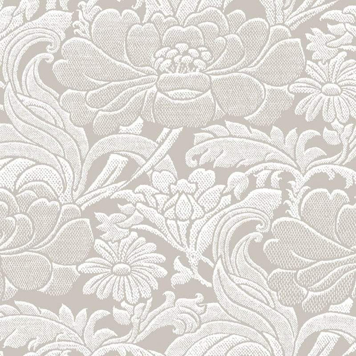 Sample – Tudor Floral Florence Broadhurst Wallpaper - Shimmer