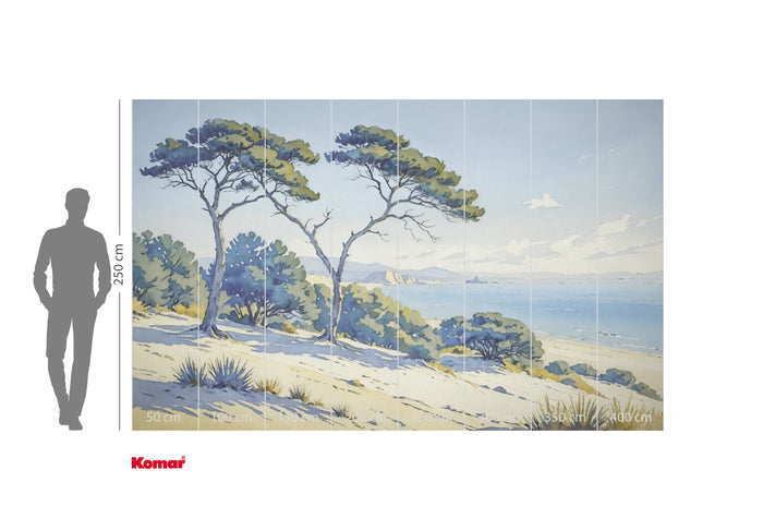 Sandy Coast - Custom Sized Wallpaper Mural (per m2)