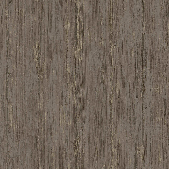 Sapele Wood Panels Wallpaper - Charcoal