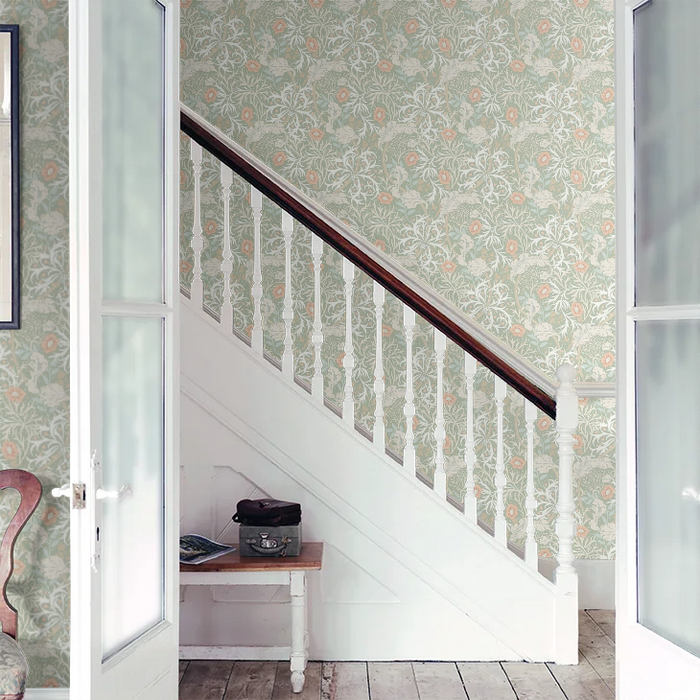 Seaweed Garden Wallpaper - Ohpopsi - Sage/Apricot