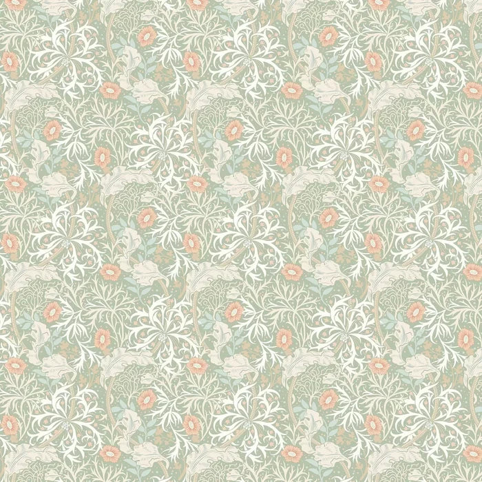 Seaweed Garden Wallpaper - Ohpopsi - Sage/Apricot