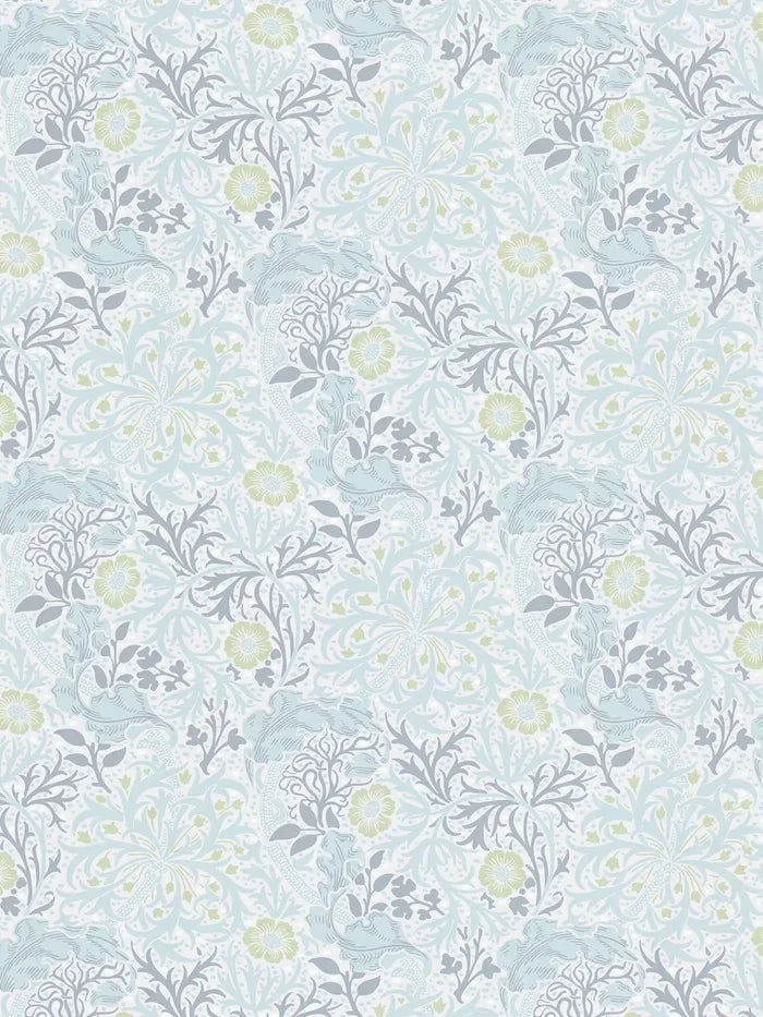 Seaweed Wallpaper - Green/Grey