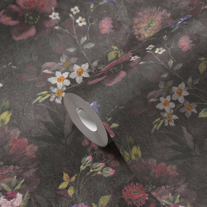 Secret Garden Wallpaper -  Black - WIDE -12 Rolls Due October