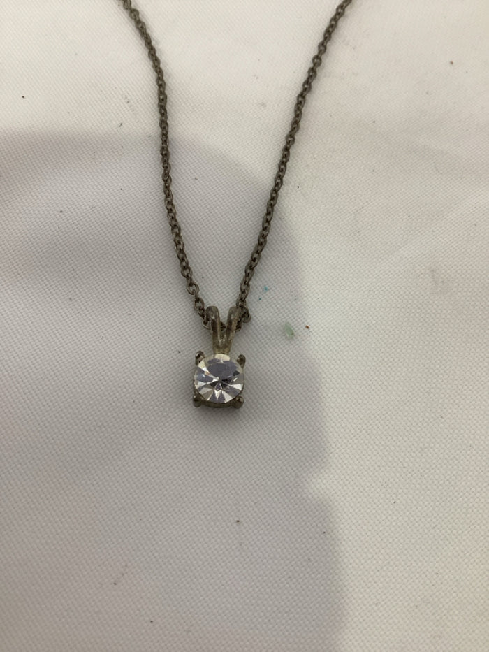 Silver Rhinestone Necklace