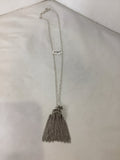 Silver Tassel Necklace