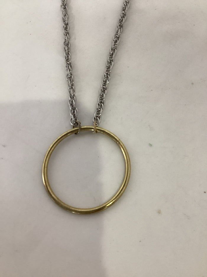 Silver/Gold Circle Necklace