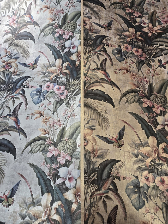 Singapura Custom Printed Wide Wallpaper - Silver
