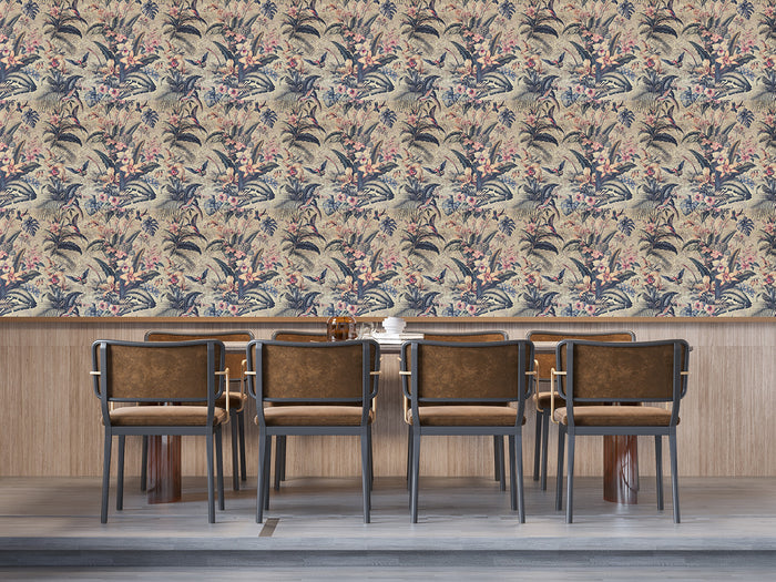 Singapura Custom Printed Wide Wallpaper - Silver