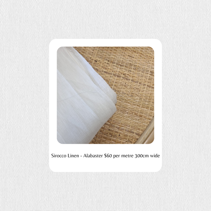 SIROCCO Wide Width Linen Curtain Fabric - SUPER SALE