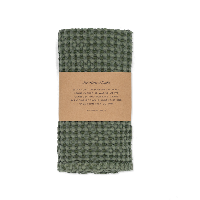Sixteen Cypress Cotton Waffle Stable Towel