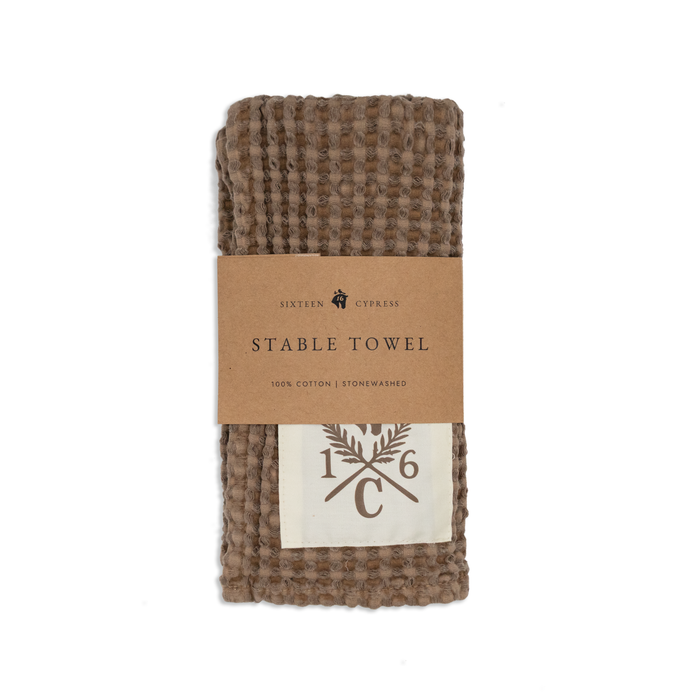 Sixteen Cypress Cotton Waffle Stable Towel