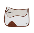 Sixteen Cypress X ThinLine Jumper Pad – White & Cognac - Equiluxe Tack