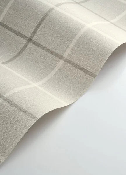 Smooth Grid Wallpaper - Gris Duvet