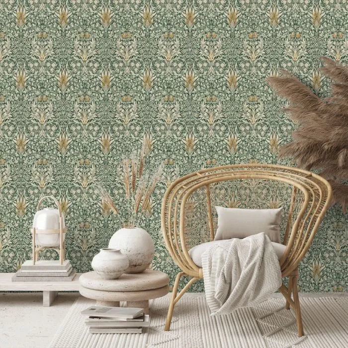 Snakeshead Wallpaper - Morris - Forest/Thyme