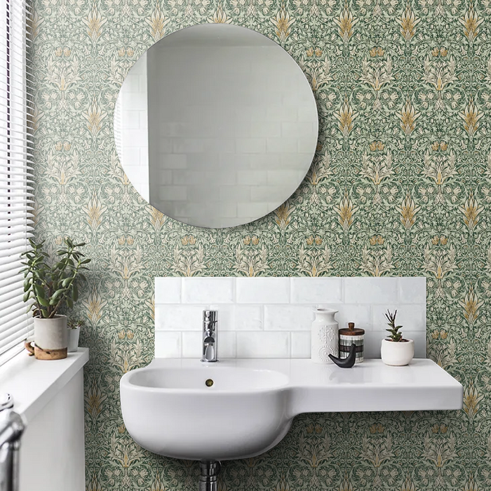 Snakeshead Wallpaper - Morris - Forest/Thyme