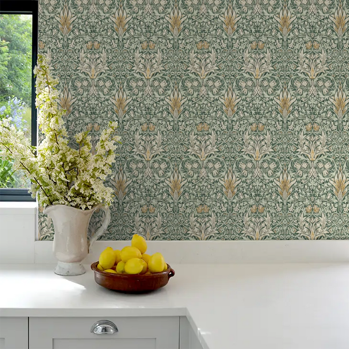 Snakeshead Wallpaper - Morris - Forest/Thyme