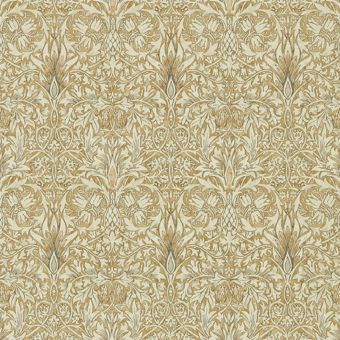 Snakeshead Wallpaper - Morris - Gold/Linen
