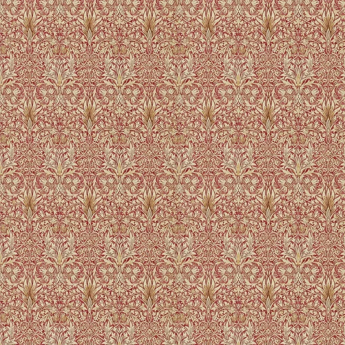Snakeshead Wallpaper - Morris - Madder/Gold