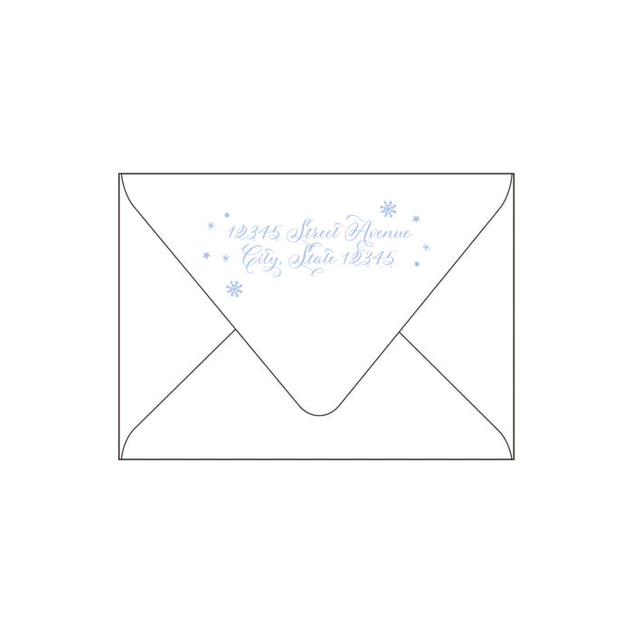 snowflake | holiday card | digital print
