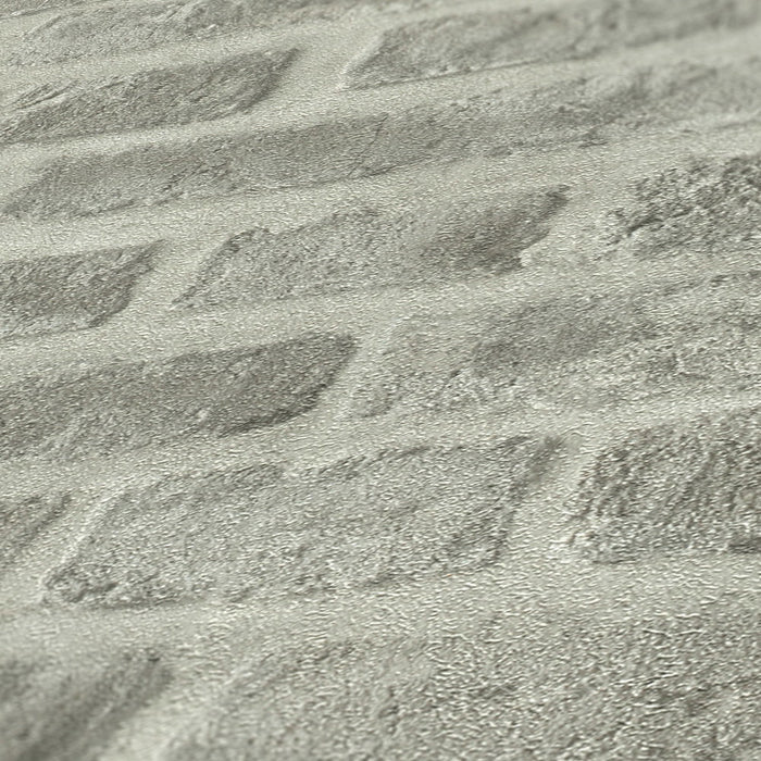 Soft Mortar Brick Wallpaper - Washed Grey - Last 22 Rolls