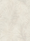 Soft Palm Leaf Vinyl Wallpaper - Cream