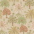 Solana – Tropical Palm Wallpaper – Coral/Beige