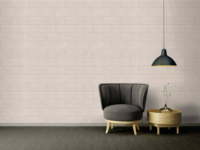 Versace Solid Bricks Wallpaper  - Beige - Discontinuing