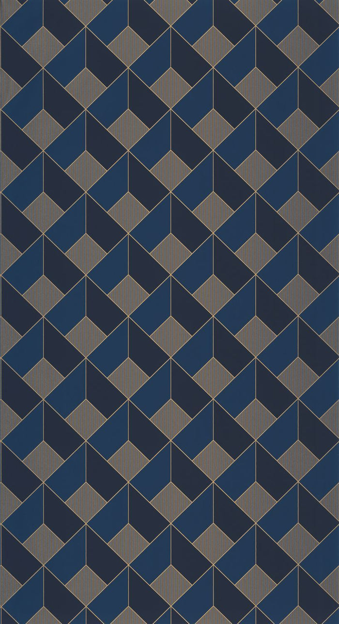Spaces Square Wallpaper - Midnight Blue