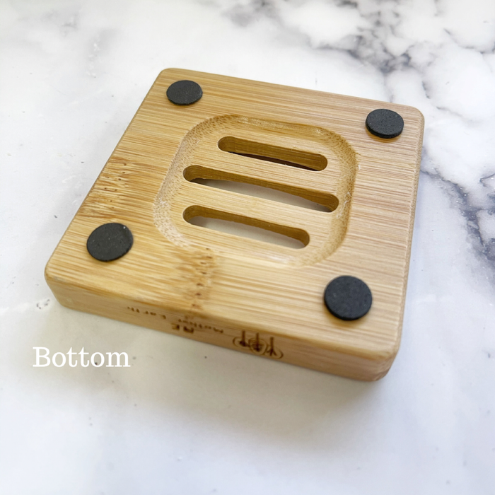 Square Bamboo Soap Tray