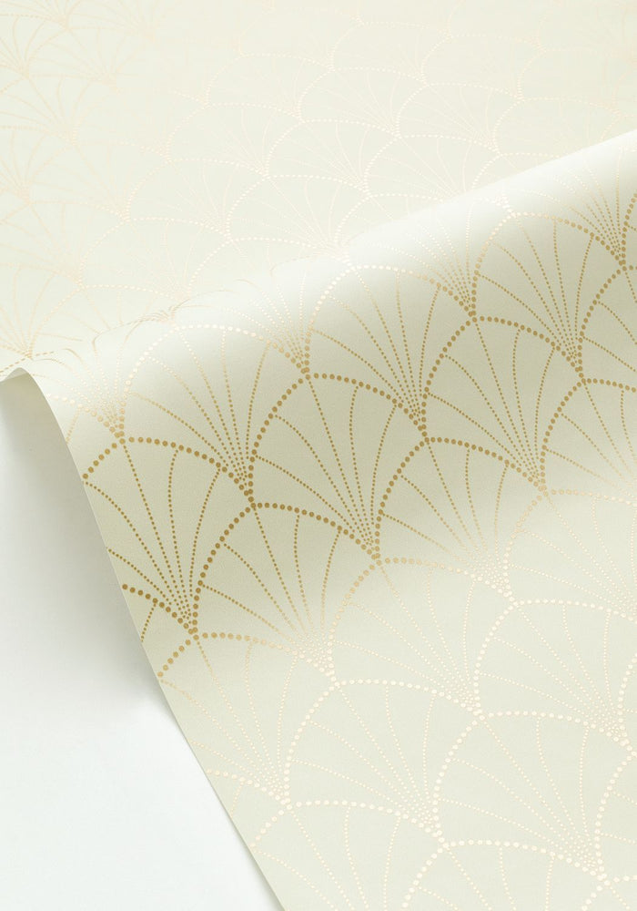 Stardust Art Deco Wallpaper -  Green Gold - Discontinuing