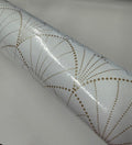 Stardust Art Deco Wallpaper - White Gold