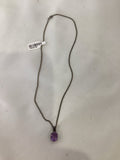 Sterling Silver Purple Amethyst Necklace