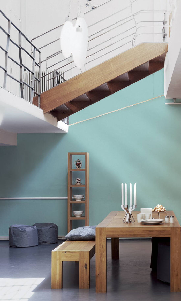 Stockholm Plain Heavy Weight Wallpaper  - Turquoise