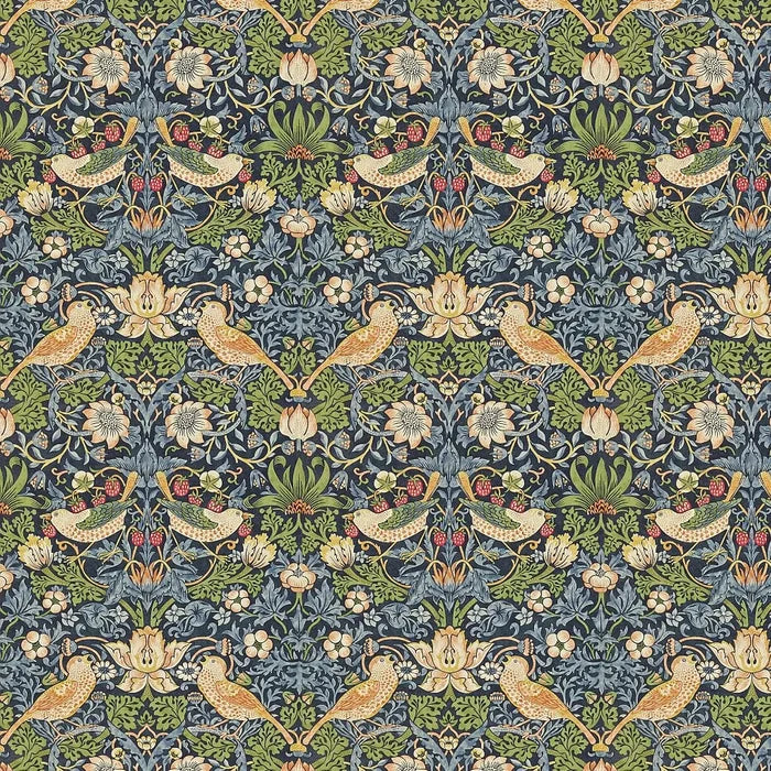 Strawberry Thief Wallpaper - Blue