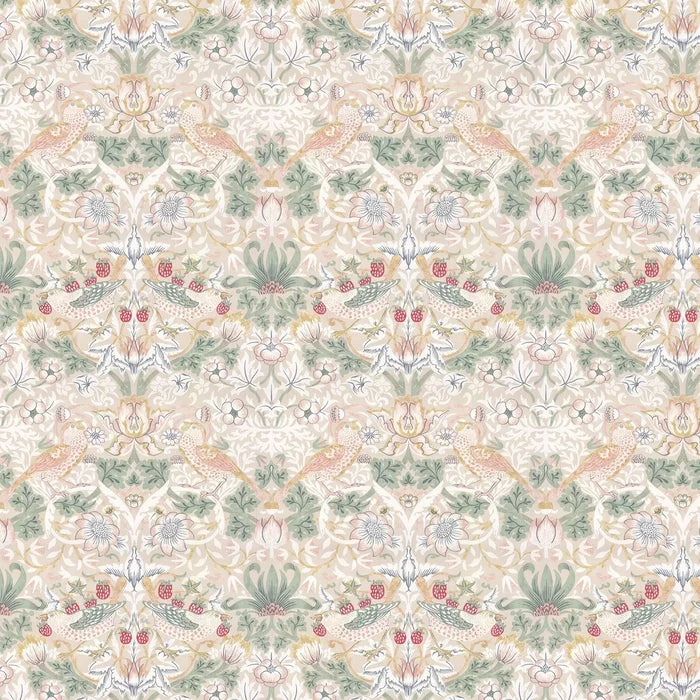 Strawberry Thief Wallpaper - Cream