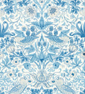 Strawberry Thief Wallpaper - Woad