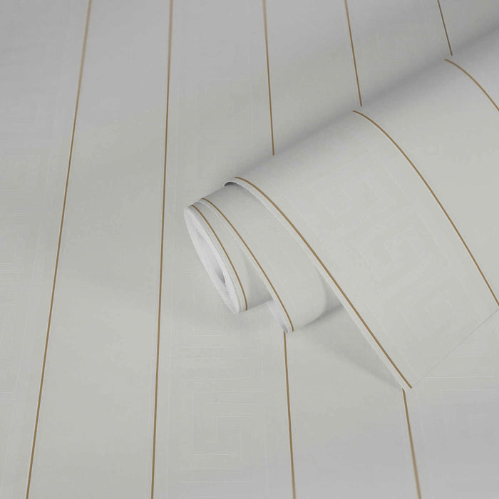 Versace Stripes Wallpaper (Versace 3 Collection) - White