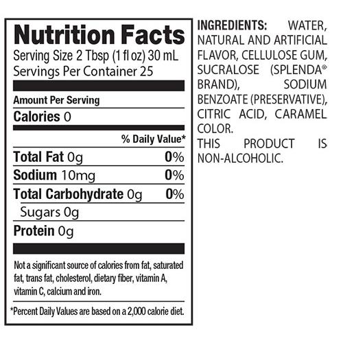 Sugar Free Coffee Liqueur DaVinci Syrup Bottle - 750mL-Syrups-DaVinci Gourmet-Restaurant Supply Drop