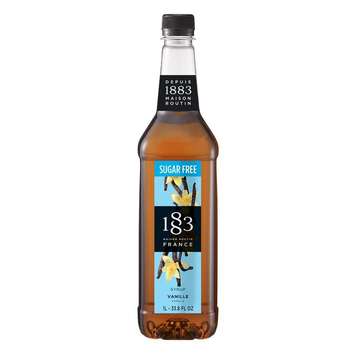 Sugar Free Vanilla Syrup 1883 Maison Routin - 1 Liter Bottle-Syrups-1883 Maison Routin-Restaurant Supply Drop