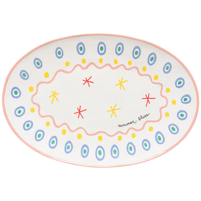 Summer Bliss Oval Platter