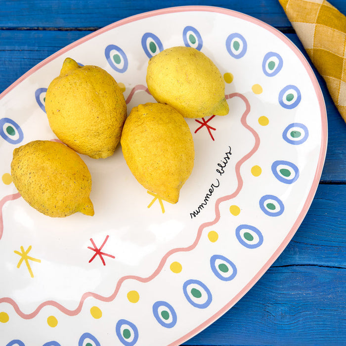Summer Bliss Oval Platter