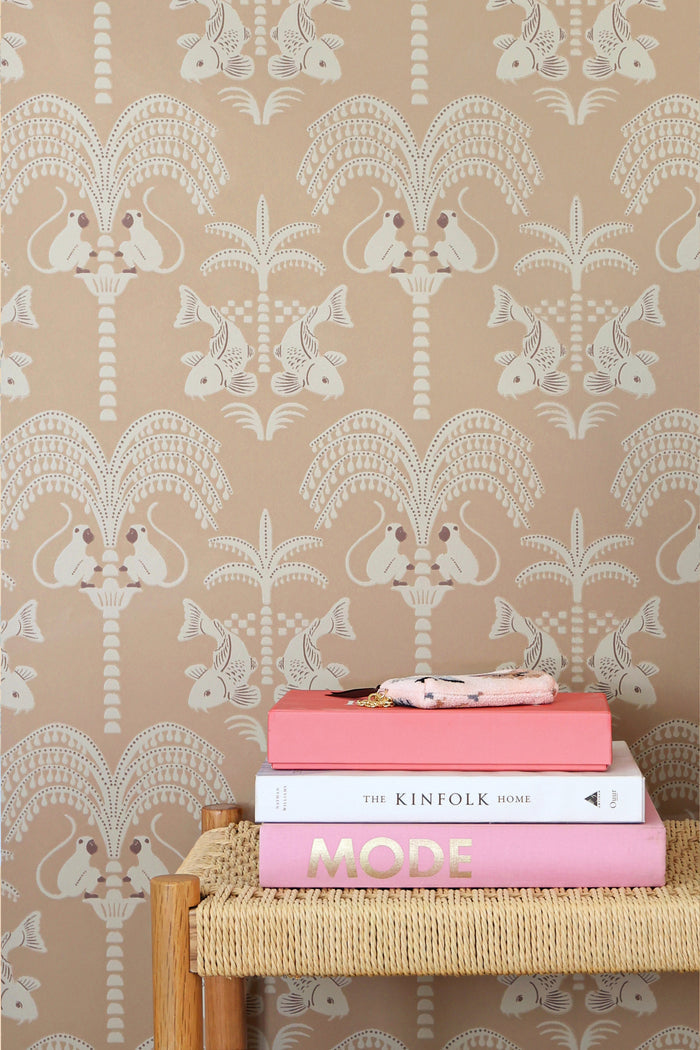 Sunset Gold Wallpaper - Brown Tobacco