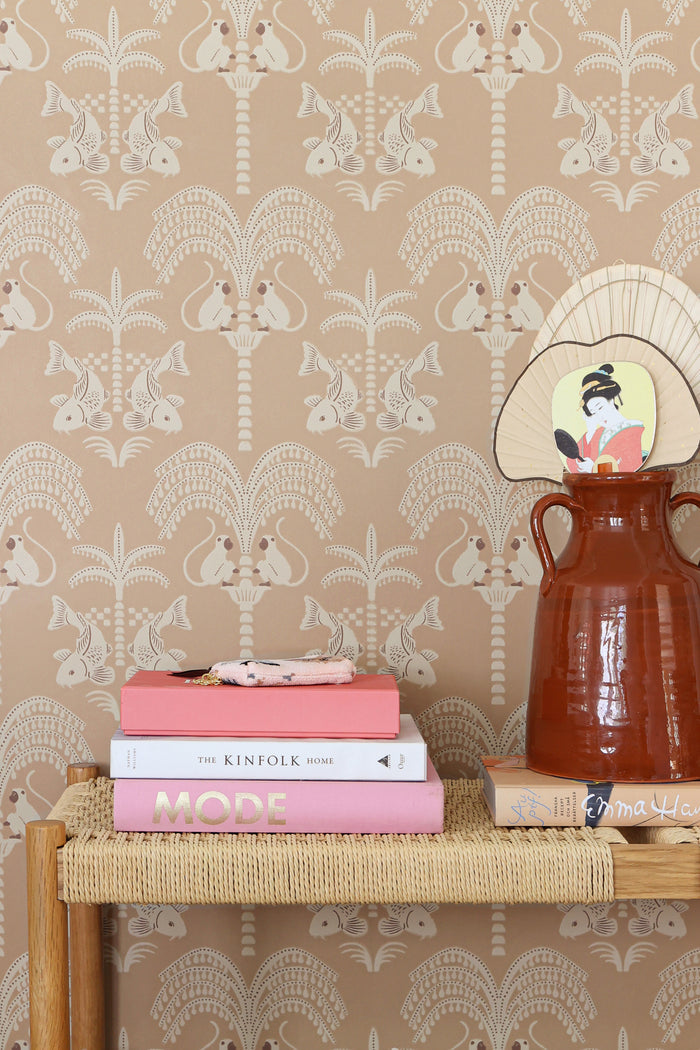 Sunset Gold Wallpaper - Brown Tobacco