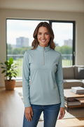 Tailored Sportsman Long Sleeve Ice Fil Zip Top