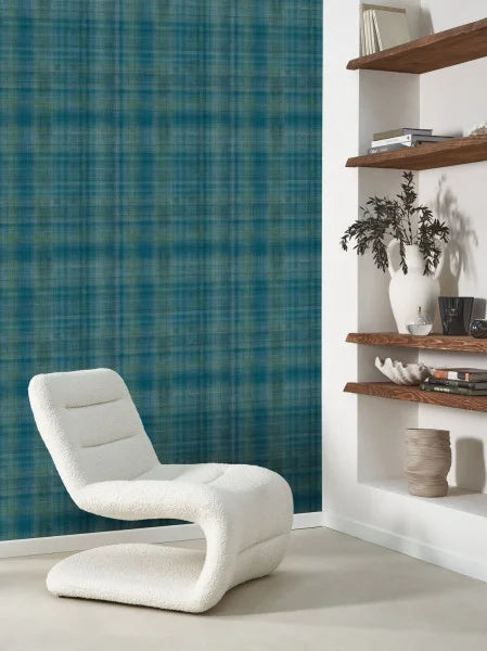 Tartan Tex Wallpaper - Blue