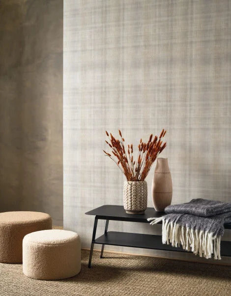 Tartan Tex Wallpaper - Grey