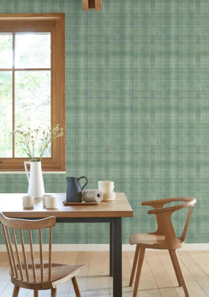 Tartan Tex Wallpaper - Sage