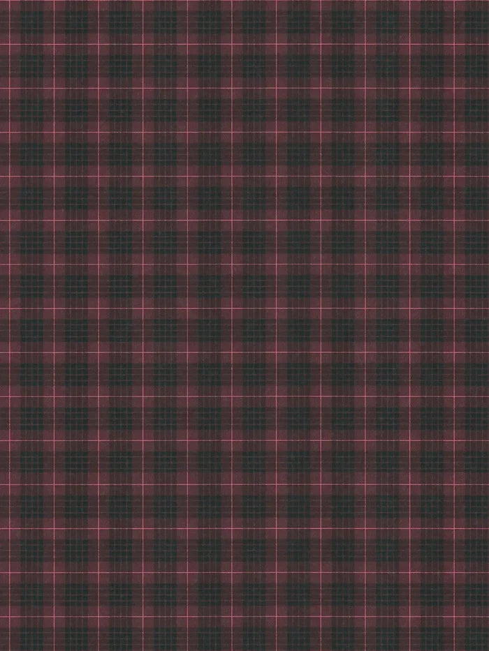 Tartan The Wallpaper - Black/Pink